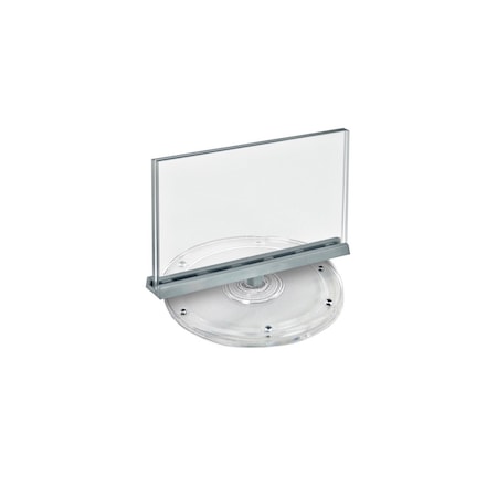 Azar Displays Two-Sided Revolving Acrylic Sign Holder, 8.5inW x 5.5inH, 2PK 108552